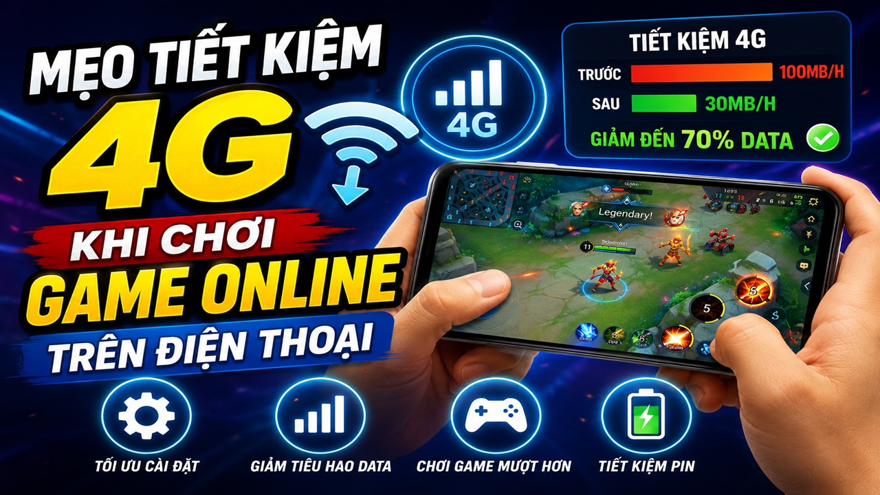 Mẹo tiết kiệm 4G khi chơi game online trên điện thoại